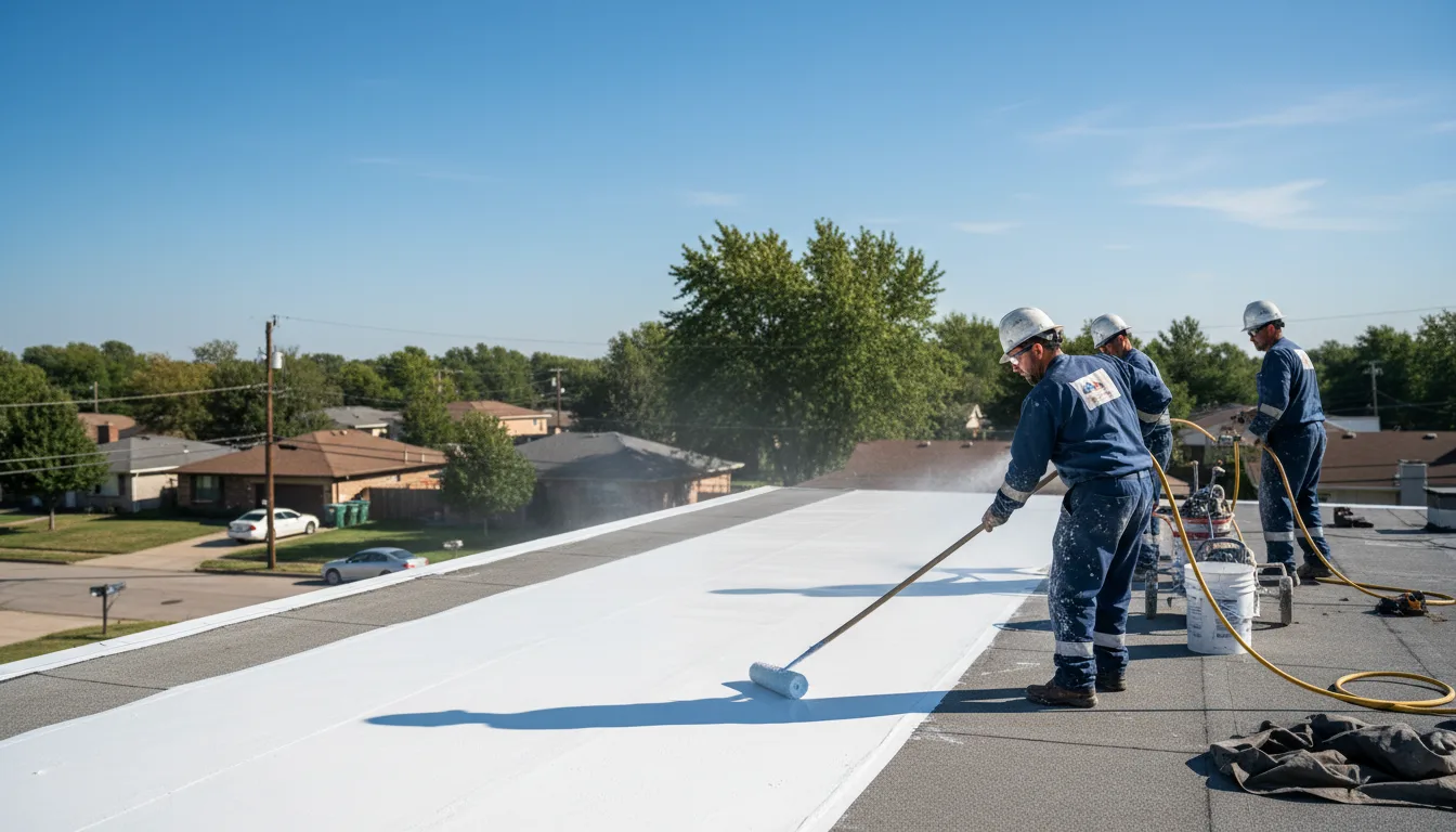 Commercial roof coating in Rumsey, KY near me